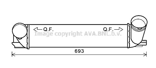 AVA QUALITY COOLING Välijäähdytin BW4473